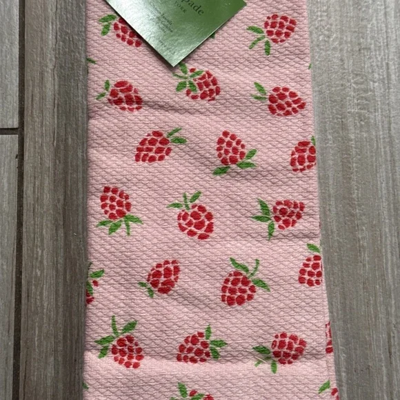 Kate Spade Strawberry Kitchen Towel Set Of 3 - Picture 2 of 3